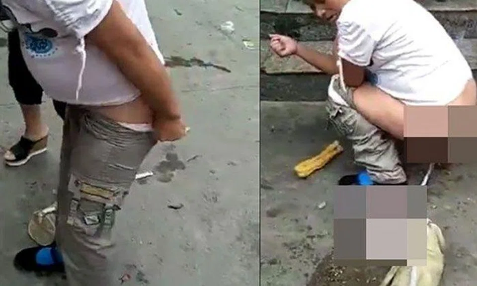 Newborn baby falls on road after woman pulls pants down to deliver in public