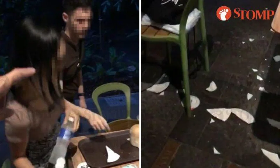 Man allegedly hurls plates at diner after insisting he has 'choped' table, police looking into matter