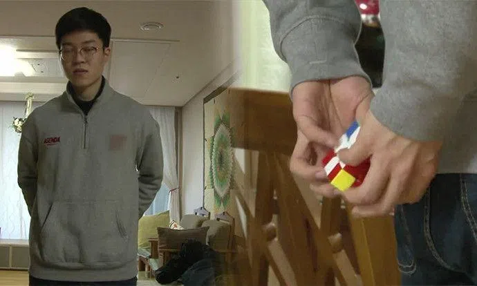 This boy can solve a Rubik's cube without looking at it | STOMP