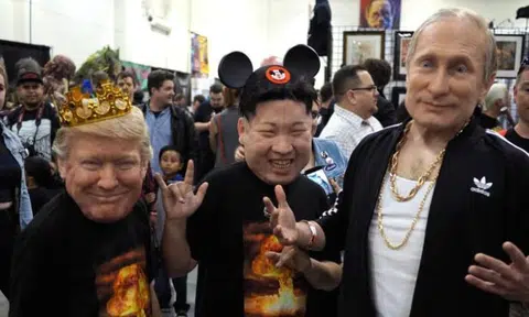 These Donald Trump, Vladimir Putin, and Kim Jong-Un masks are scarily accurate