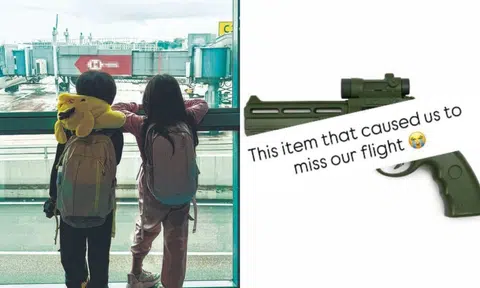 Toy gun in boy's bag causes family of 4 to miss flight at Changi Airport, but toy sword allowed
