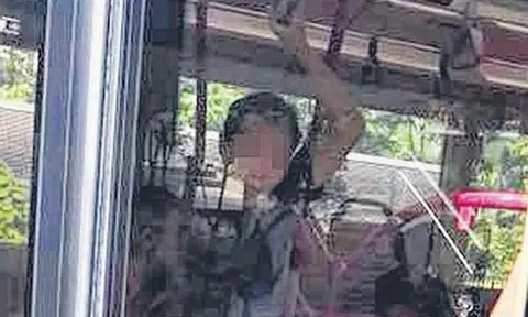Alleged molester trapped in bus, kneels down to beg female commuter for mercy