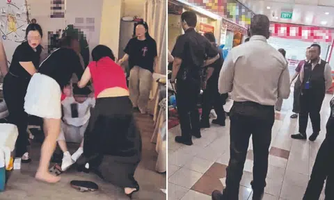 Fight between two women and one man at People’s Park Complex