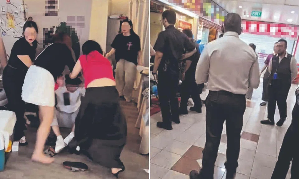 Fight between two women and one man at People’s Park Complex
