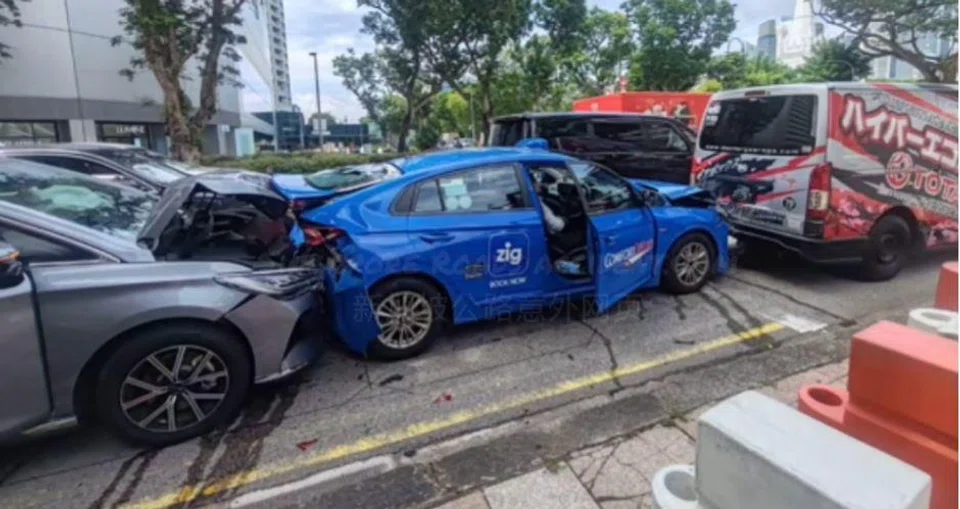 A 60-year-old female car driver is assisting with police investigations.