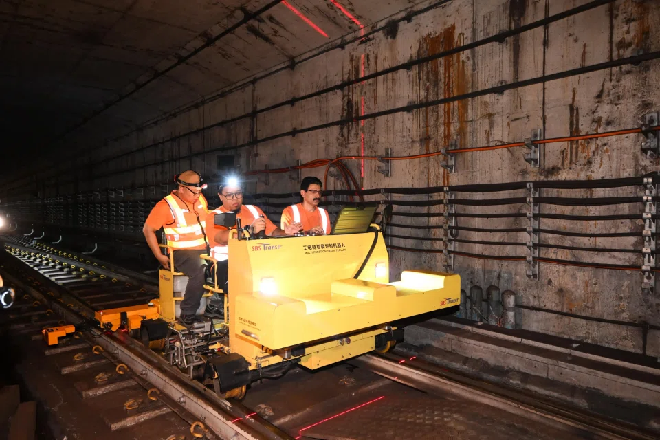 The rover used by SBS Transit has been upgraded over the years, including a major revamp in 2022 to add 3D cameras and laser sensors. 