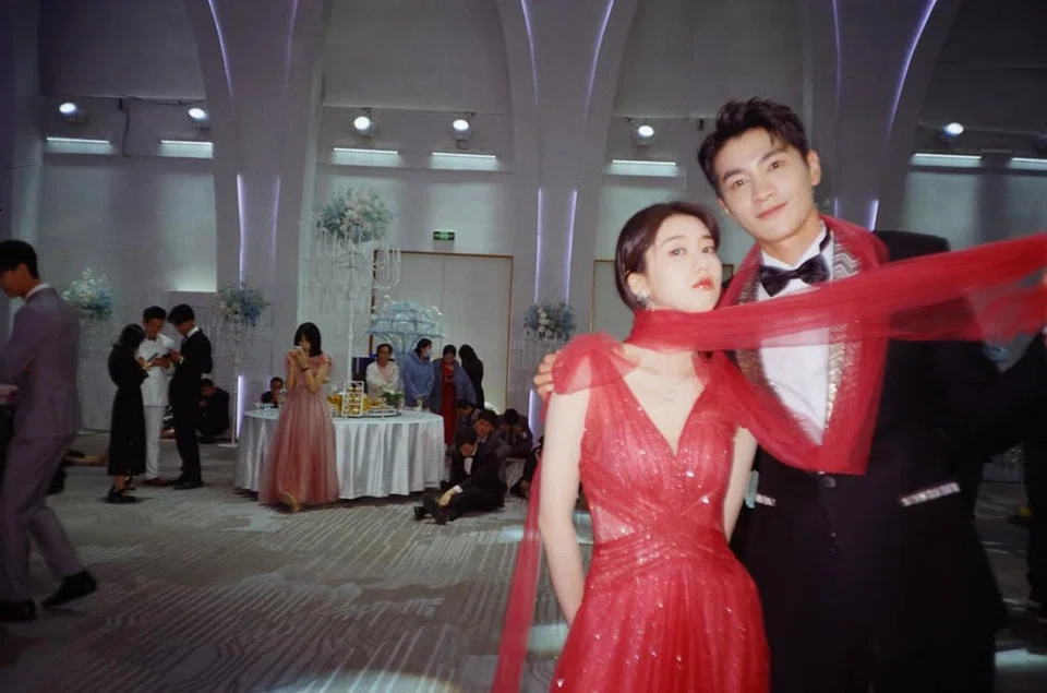 Among the photos uploaded by actress Eleanor Lee (left) were behind-the-scenes shots taken during the filming of Chinese series Give You My Heart (2024), which she acted in with the late Chinese actor Jin Ze (right).