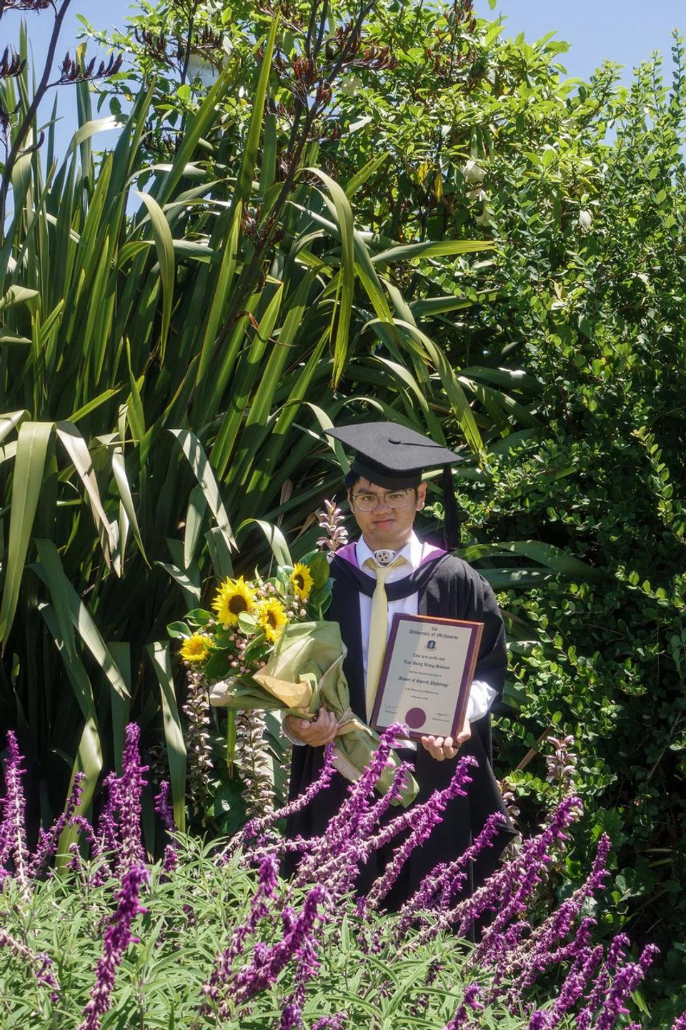 Mr Samuel Lim graduated with a master's degree in pathology from the University of Melbourne.