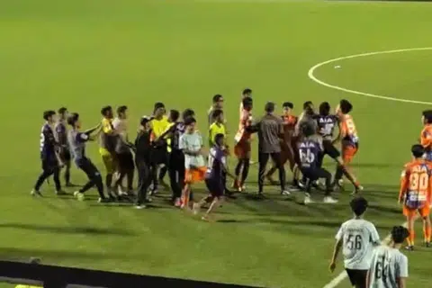 According to court documents, Rizqin Aniq Rahaizad allegedly punched an Albirex defender at Jurong East Stadium on Feb 10.