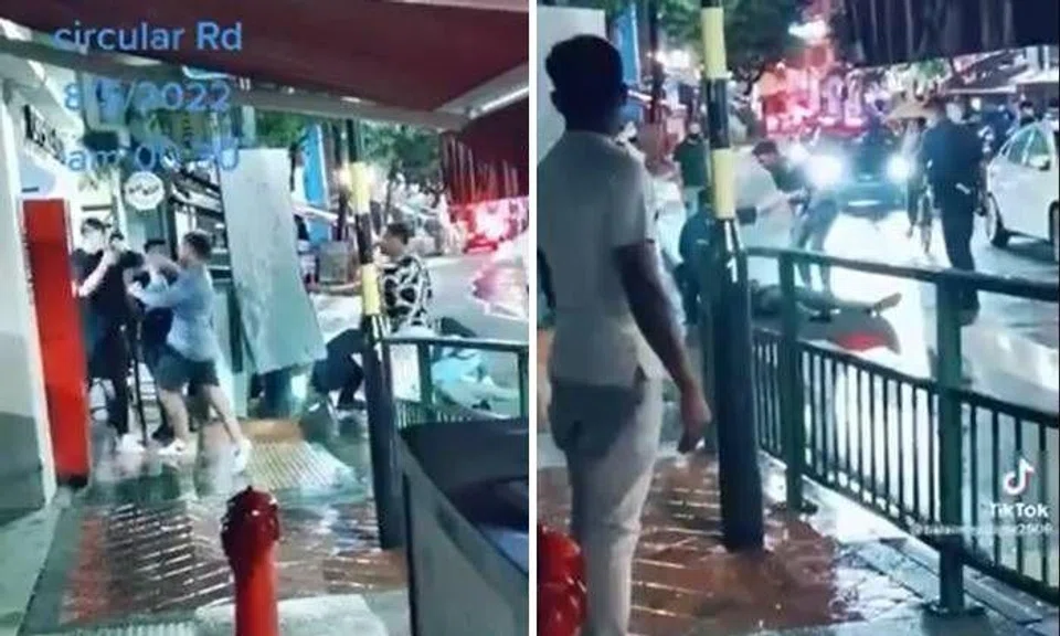 Police were alerted to a case of fight at 29 Circular Road at about 12.20am on May 8.