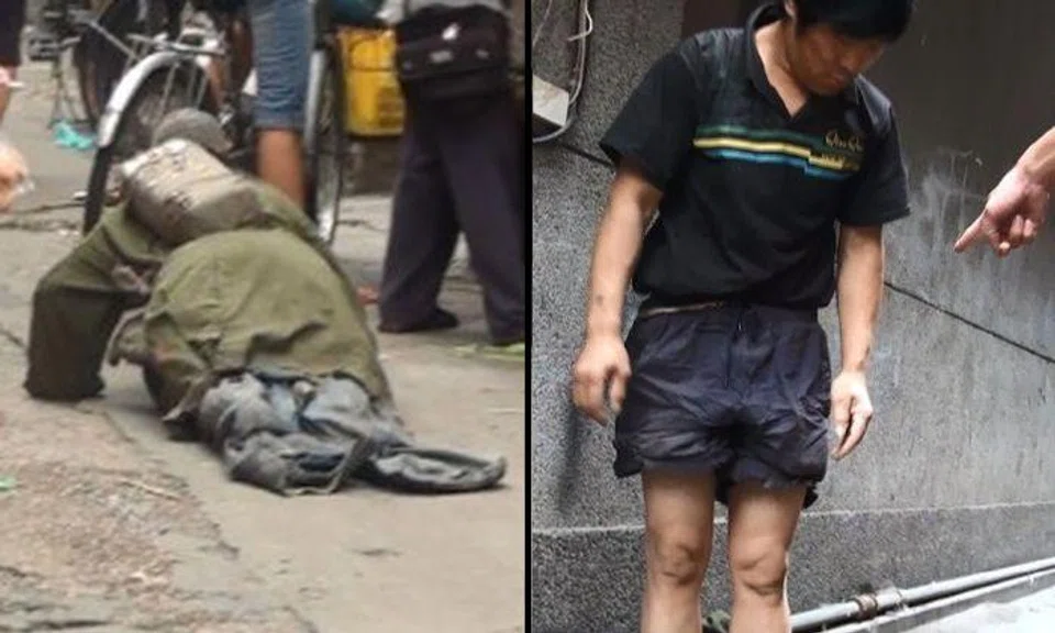 He stepped on some toes: Shenzhen's "legless beggar" exposed for having legs