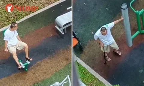 The Stomper shared three videos of the man spitting, which the Stomper said were taken over weeks.