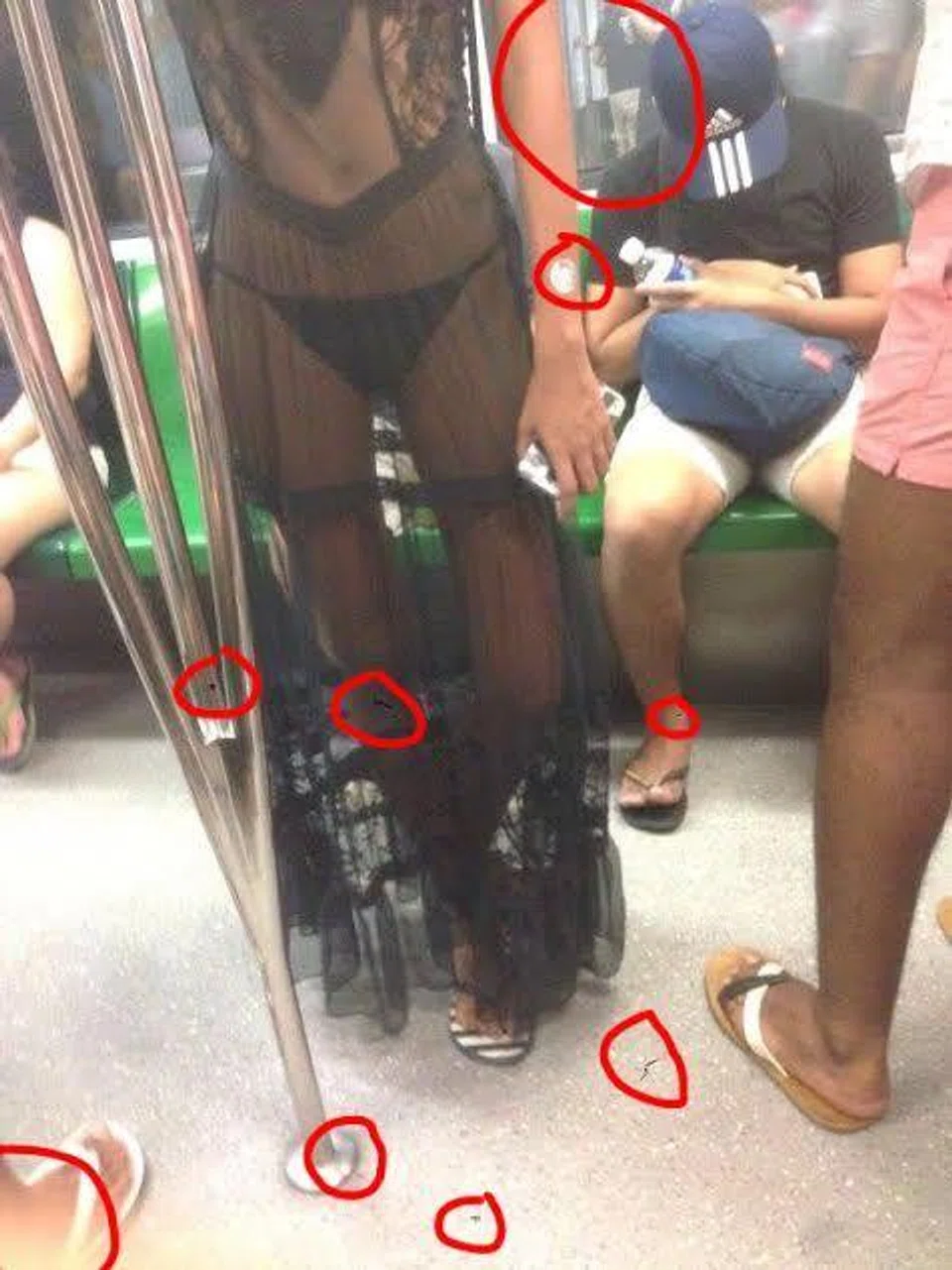 Viral photo of woman in translucent dress on train: Here are clues on why it might have been edited