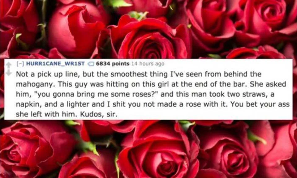 Bartenders share the smoothest pick-ups they have ever witnessed