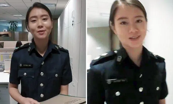 Pretty police inspector in SPF video 'reported' for stealing... hearts ...