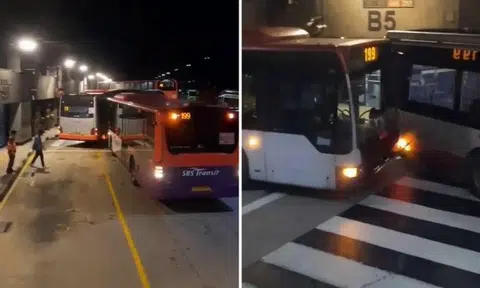 The buses involved were running SMRT service 178 and SBS Transit service 199.