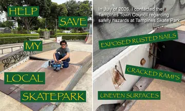 Man appeals to ‘save’ Tampines skate park over alleged safety hazards