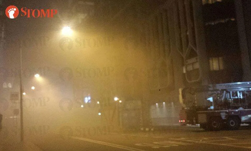 Fire breaks out at Peninsula Plaza on Friday night