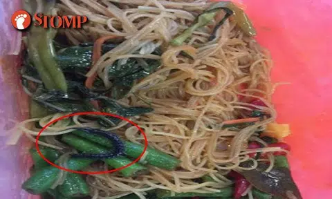 Yikes! Dead millipede found inside meal bought from vegetarian store at Clifford Centre