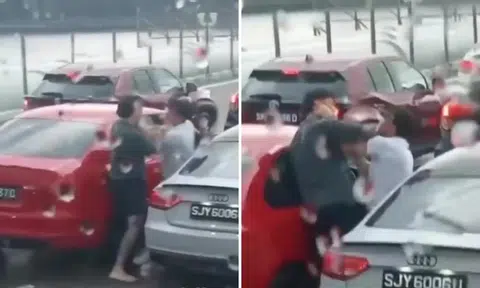 2 men punch each other in middle of traffic jam on Causeway: 'Kudos for the free entertainment'