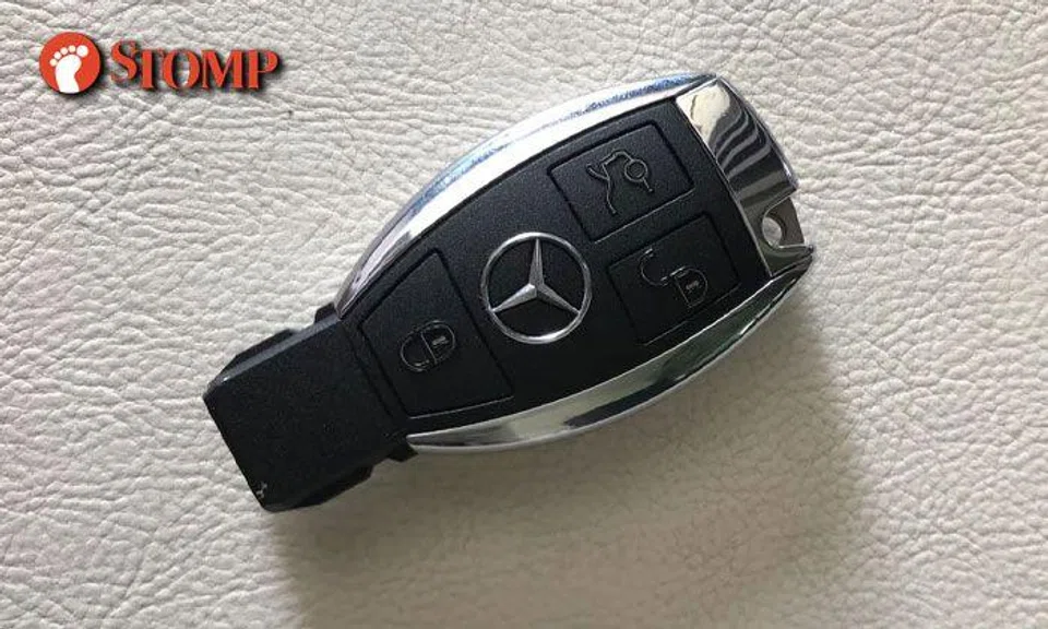 Is this Mercedes ignition key yours? It was found near a bus stop at Jalan Jurong Kechil