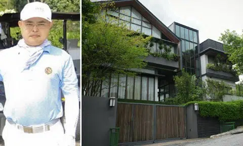 Mr Su Binghai and the house he rented at Jalan Asuhan, off Adam Road.