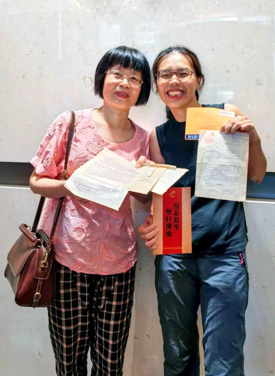 Jasmine Goh-Chew with her long-lost first cousin from China