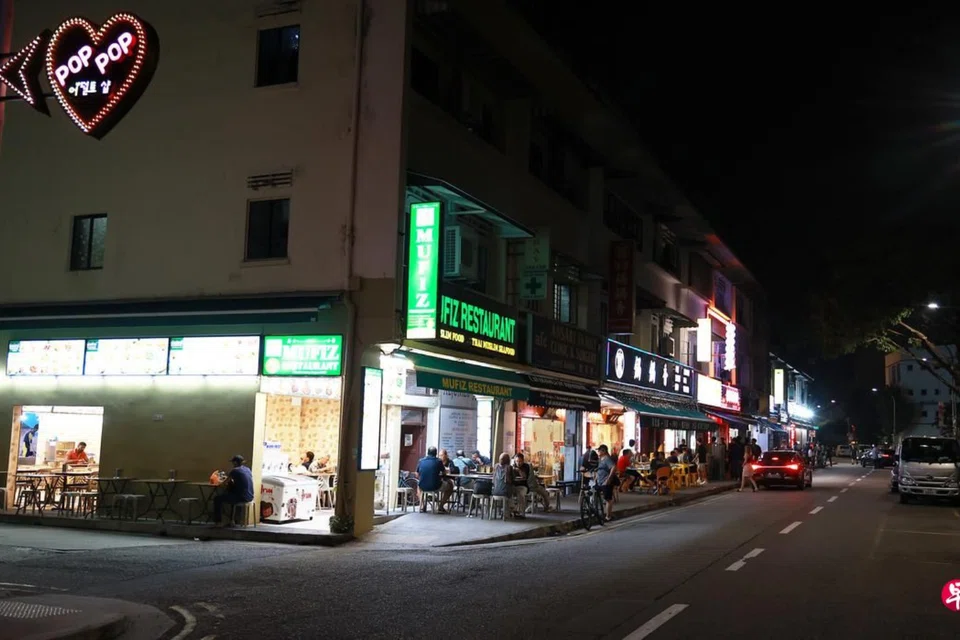 The victim fled the two men who were wielding kitchen knives. 