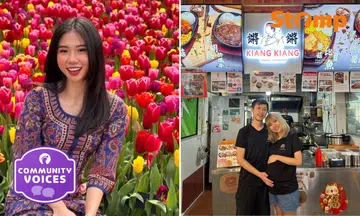 From 4-year long distance romance to first child: Ex-SQ stewardess on growing her hawker business — and family