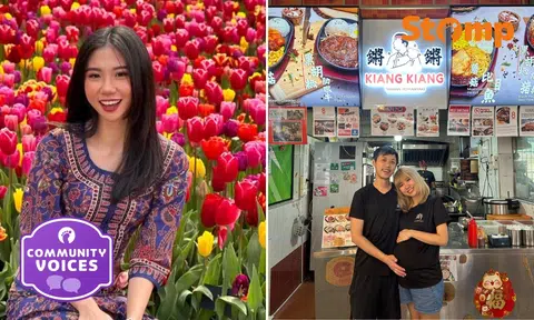 From 4-year long distance romance to first child: Ex-SQ stewardess on growing her hawker business — and family