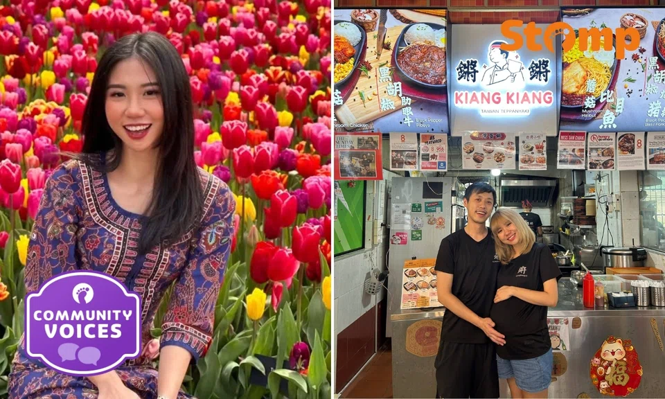 From 4-year long distance romance to first child: Ex-SQ stewardess on growing her hawker business — and family