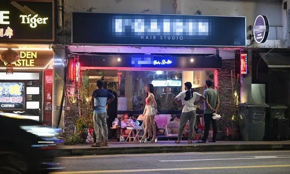 ST counted at least 15 hair salons within 1km on the main stretch of Geylang Road alone, between Lorong 8 and Lorong 30. 