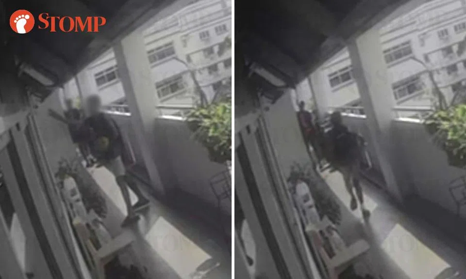 boys throw bomb bags at woodlands unit