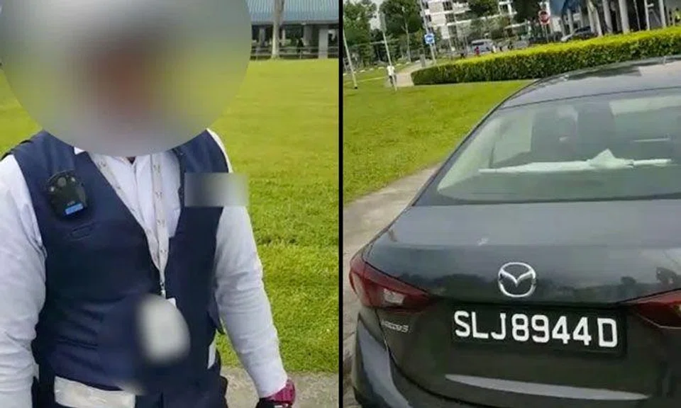 Driver who parks illegally berates LTA officer for taking photos of his car, says he'll 'see PM'