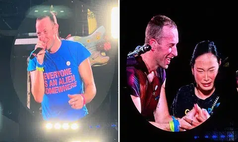 Emotions ran high at Coldplay's concert at the National Stadium on Jan 23.