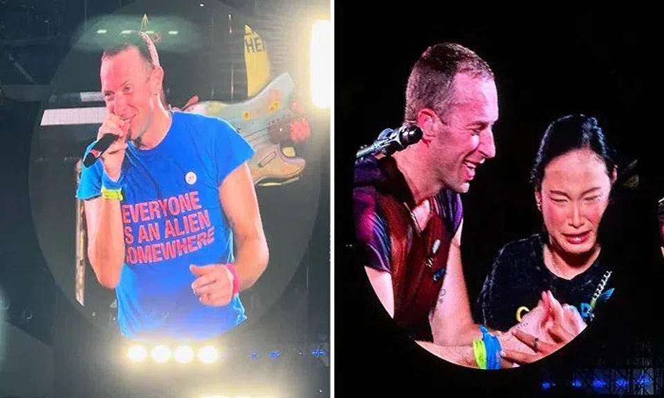 Emotions ran high at Coldplay's concert at the National Stadium on Jan 23.