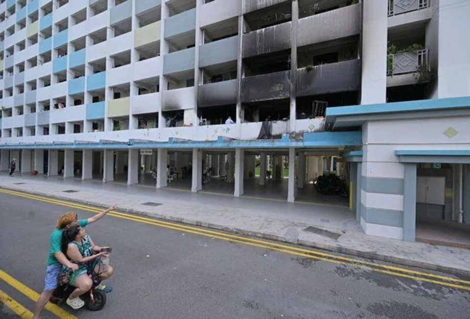 Block 173 Toa Payoh Lorong 1 after the fire