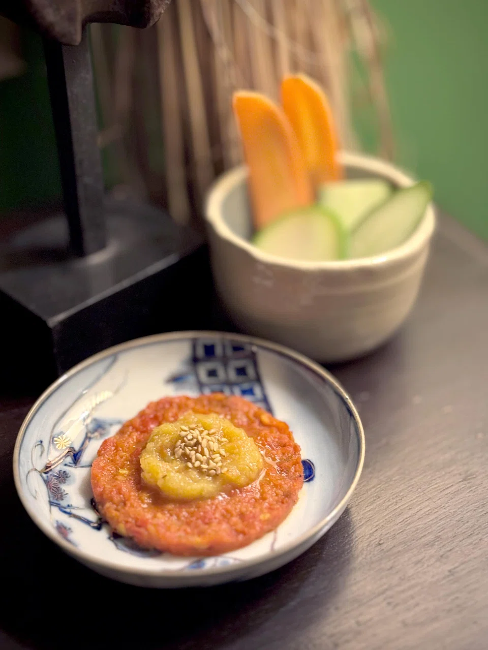 Crudites with sambal.