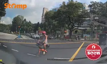Cyclist close to car