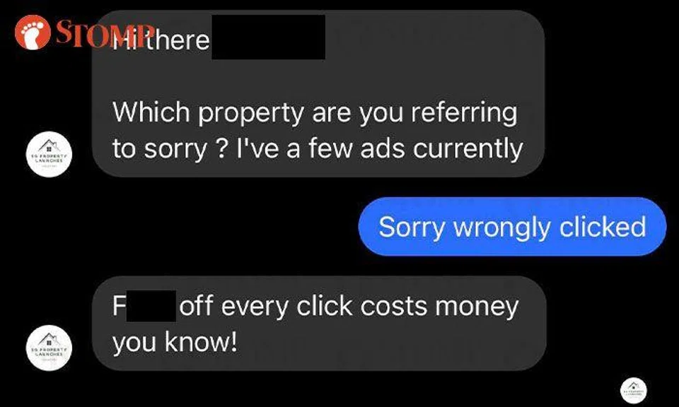 Property agent turns nasty after Facebook user accidentally responds to ad