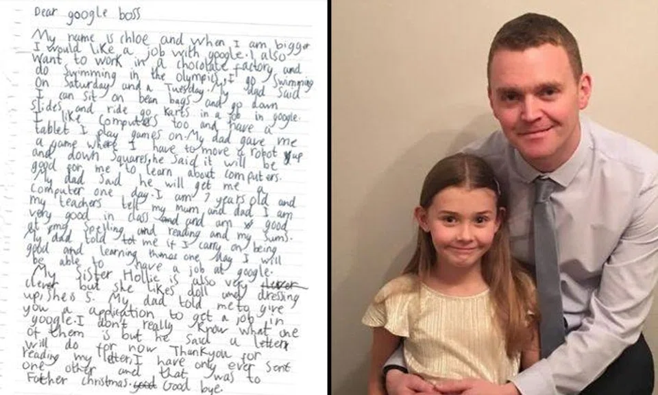 7-year-old girl sends job application to Google -- and gets reply from CEO