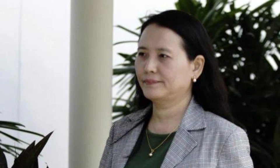 Zhu Xiu Chun, who is also known as Myint Myint Kyi, pleaded guilty on Friday to intentionally aiding former aesthetics doctor Wong Meng Hang to cause the death of a patient in 2009 by committing a negligent act not amounting to culpable homicide. Photo: The Straits Times