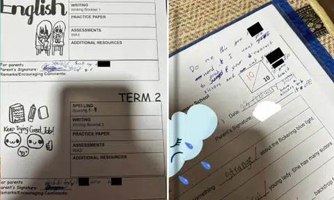Parent discovers son is being bullied after finding 'disgusting' phrases on his worksheets