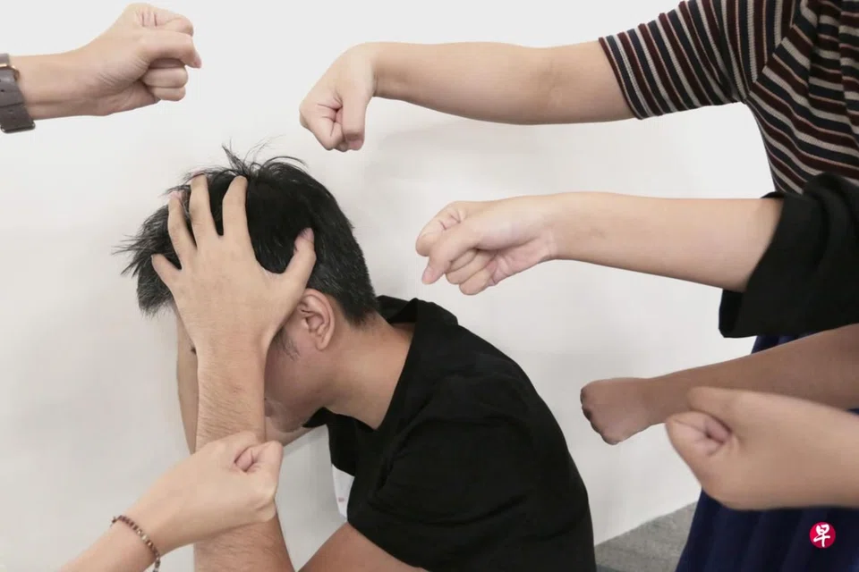 The 17-year-old was set upon by six men over an unpaid debt. 