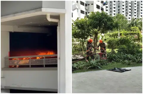 Fire breaks out at Marine Crescent carpark, damages multiple vehicles