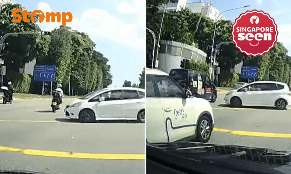 near collision with multiple vehicles