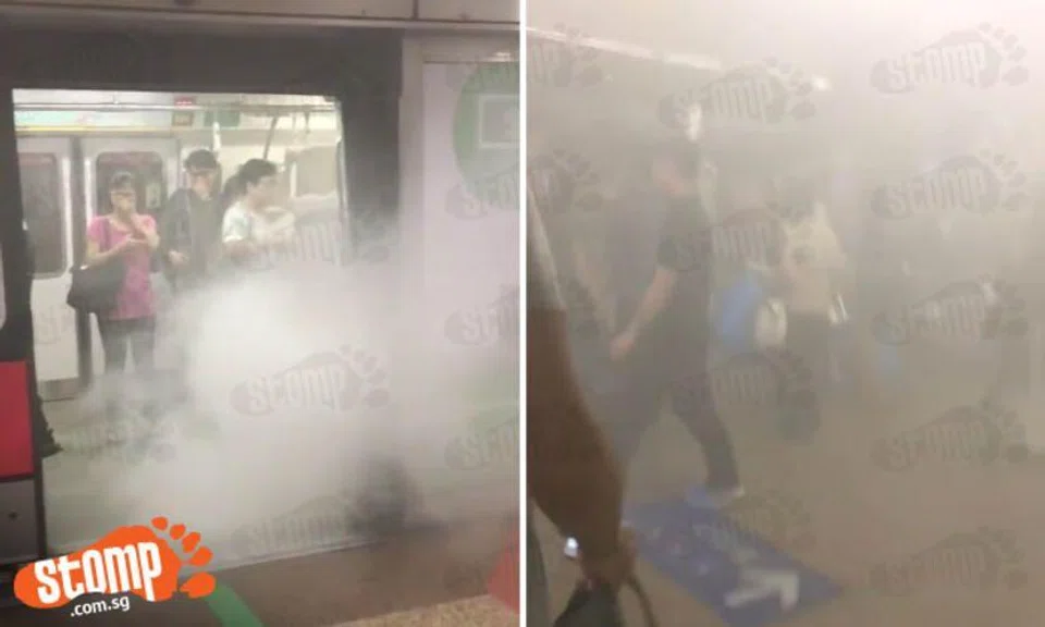 SMRT: Gas leak from train's air-con caused smoke inside Tanjong Pagar MRT station