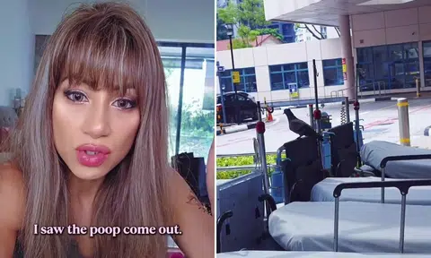 Woman concerned to see pooping pigeon on bed left outside hospital: 'I don't think it's very hygienic'