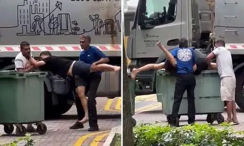 Duo toss man into bin at Fernvale: Police looking into matter