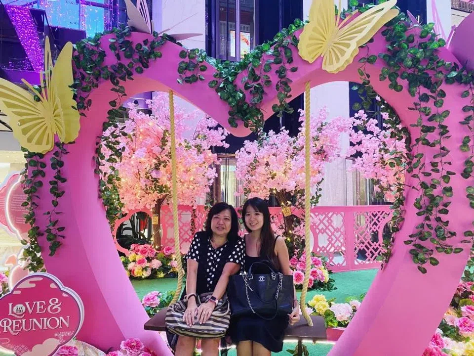 My mother and me on a girls' day out earlier this year.